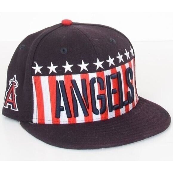 New Era 59Fifty Los Angeles Angels MLB Stars Stripes Limited Edition Fitted Hat - Picture 1 of 8